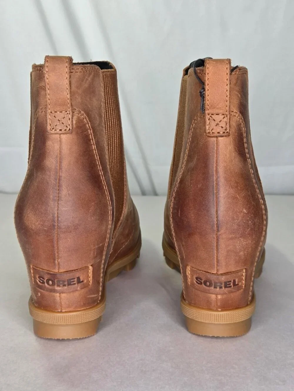 Sorel Joan Rhapsody Chelsea Rain Boots - Tan, Size: 9